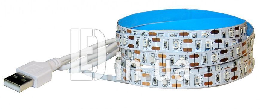 Комплект 1м LED ленты USB 5В 2835(60LED/м) IP20, красная LED04275 фото