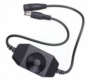 LED дімер 12-24V 6A з регулятором та кабелями DC LED03252 фото