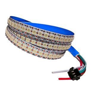 Світлодіодна адресна стрічка WS2812b 5V 5050(144) IP20 RGB LED03893 фото