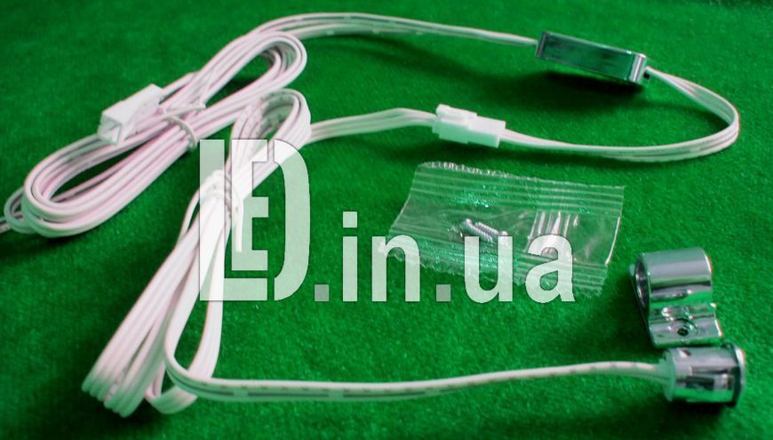 Міні датчик відчинення дверей 12-24V 5A, IR меблевий, хром LED04016 фото