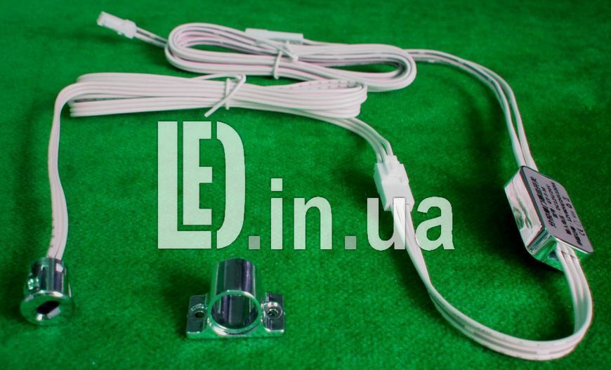 Міні датчик відчинення дверей 12-24V 5A, IR меблевий, хром LED04016 фото