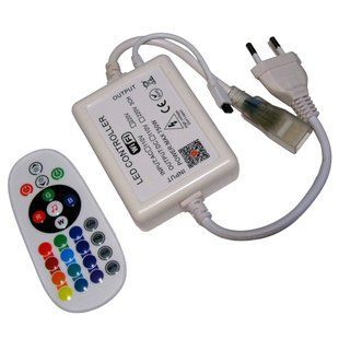 Контроллер RGB 220В 750Вт WIFI музыкальный, пульт IR 25 кнопок LED03994 фото