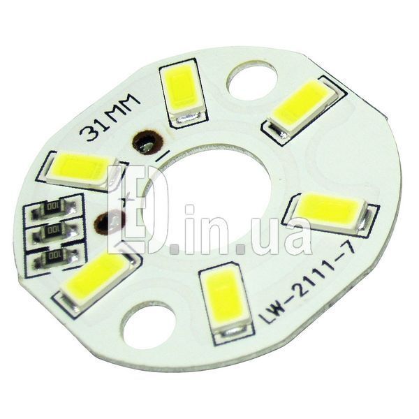 LED модуль 5V 3W 31мм білий LED04337 фото