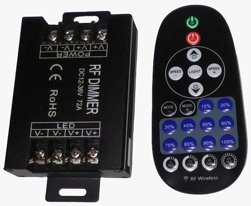 RF Dimmer DC 12v 24v 36v 72a