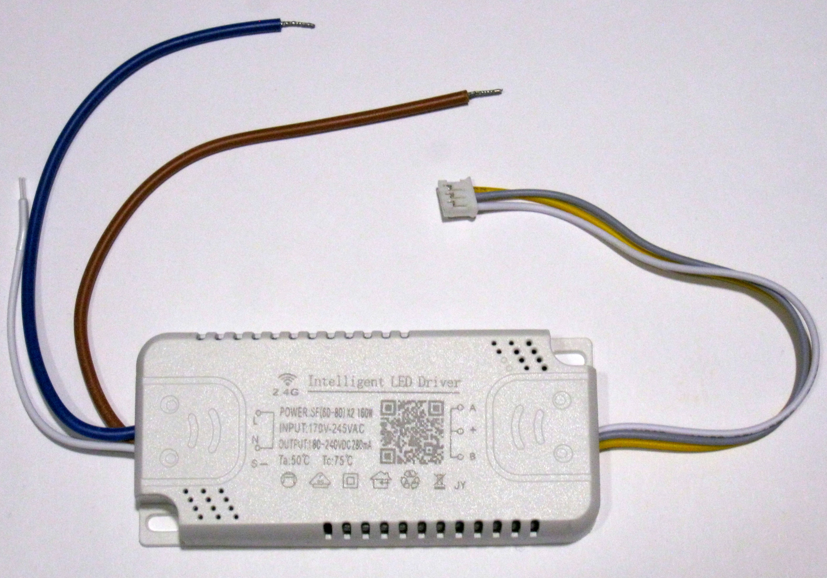 Драйвер светодиодов 2.4G 280мА 60-80Вт х2 LED driver 2.4G 280mA 60-80w x2