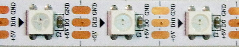 адресна піксельна смарт стрічка 5 вольт IP20