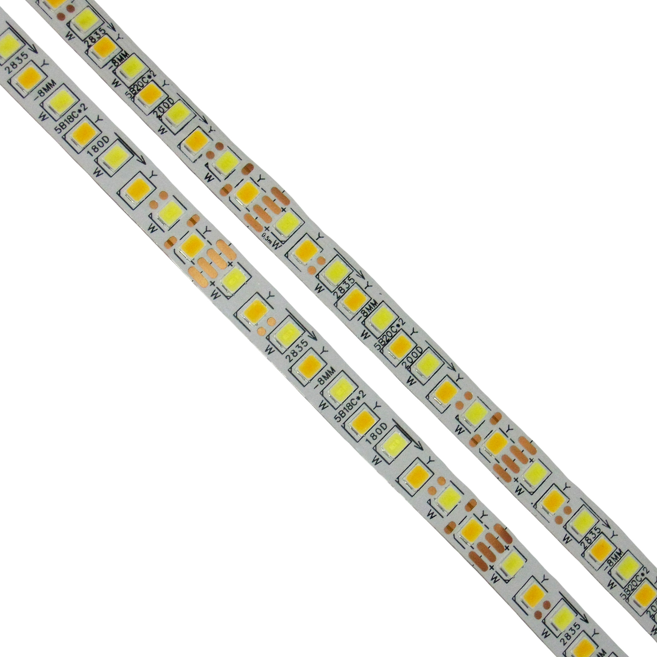 LED strip technical 8mm CCT 4pin